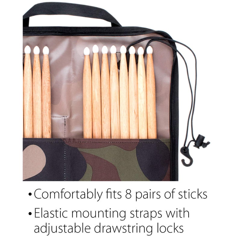 Pro-Tec Pro Tec Protec Drum Stick/Mallet Bag-Heavy Ready Series, Camouflage, Model HR337CAMO - Image 4
